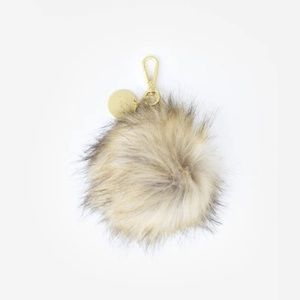 Fawn Design Pouf Keychain in Brown